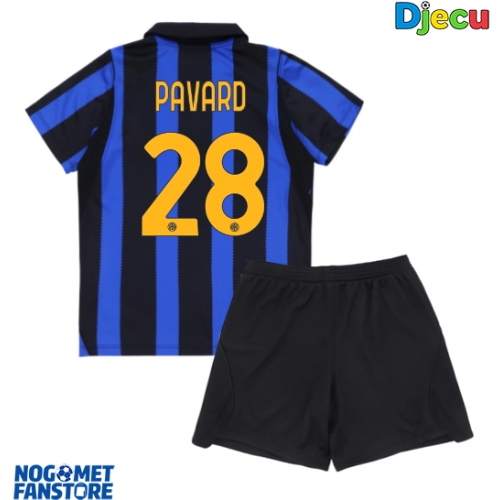 Inter Milan Benjamin Pavard #28 Domaci Dres za djecu 2026-27 Kratak Rukav (+ Kratke hlače)